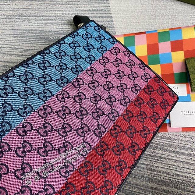 Gucci新款包包 古馳GG Marmont系列手拿包 Gucci彩色帆布女士手拿包 657581  ydg3280